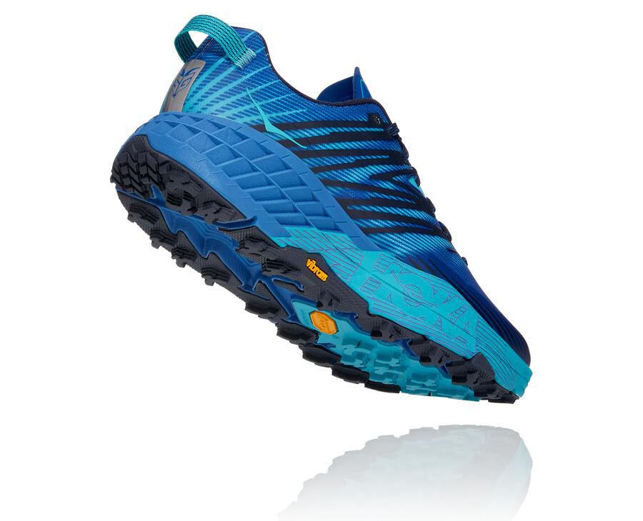 Hoka One One Speedgoat 4 Trailskor Herr - Blå - OUPEC-0719